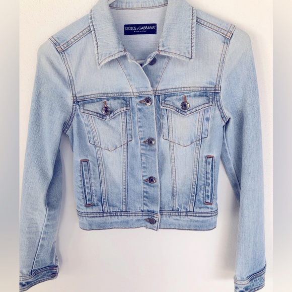( 80% OFF! ) Dolce & Gabbana Denim Jean Jacket. Size 36 - Picture 1 of 8